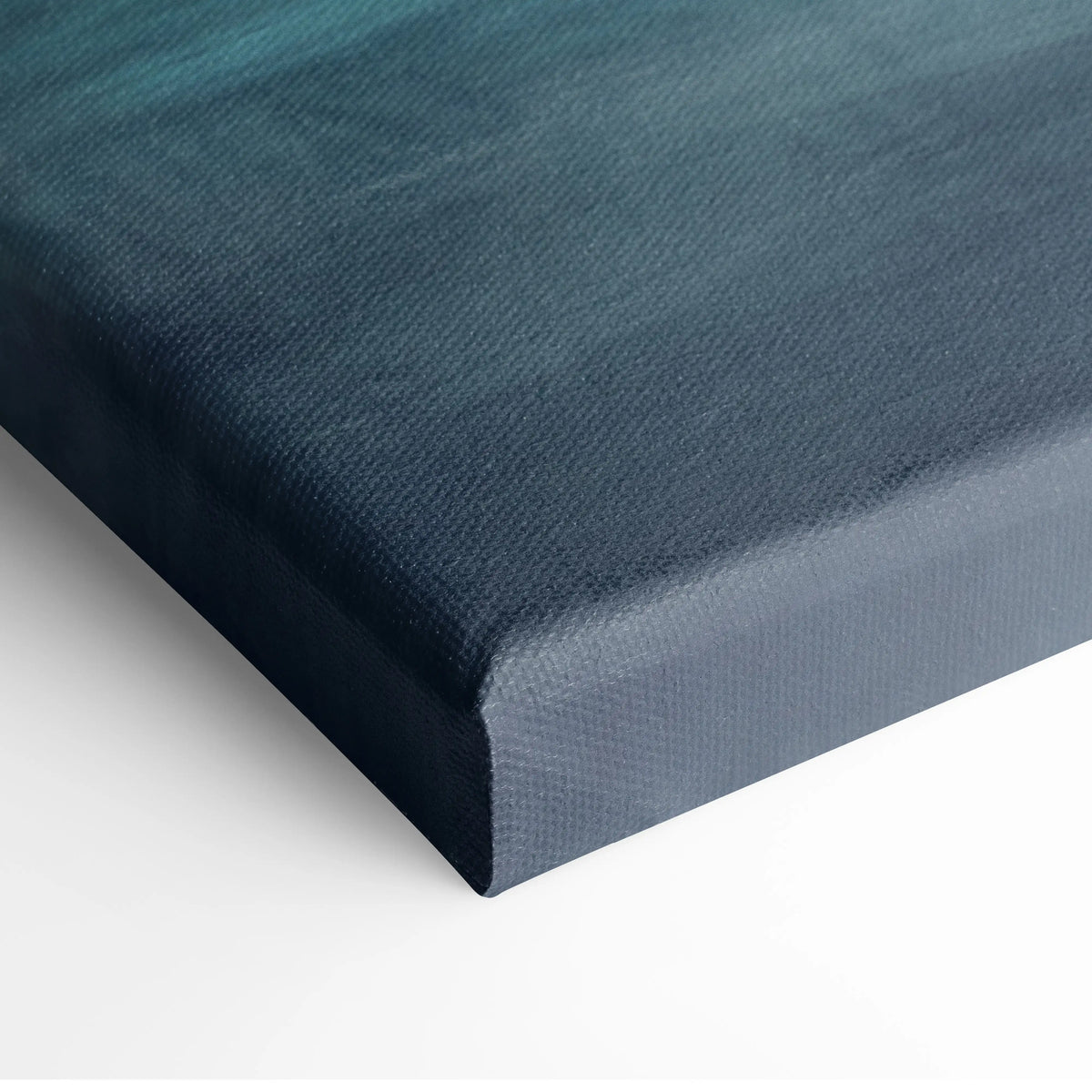 Dark teal canvas wall art featuring textured woven fabric for nissan r35 gt-r widebody jdm car modern decor