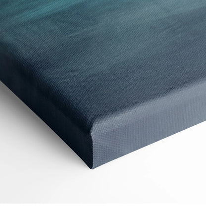 Dark teal canvas wall art featuring textured woven fabric for nissan r35 gt-r widebody jdm car modern decor