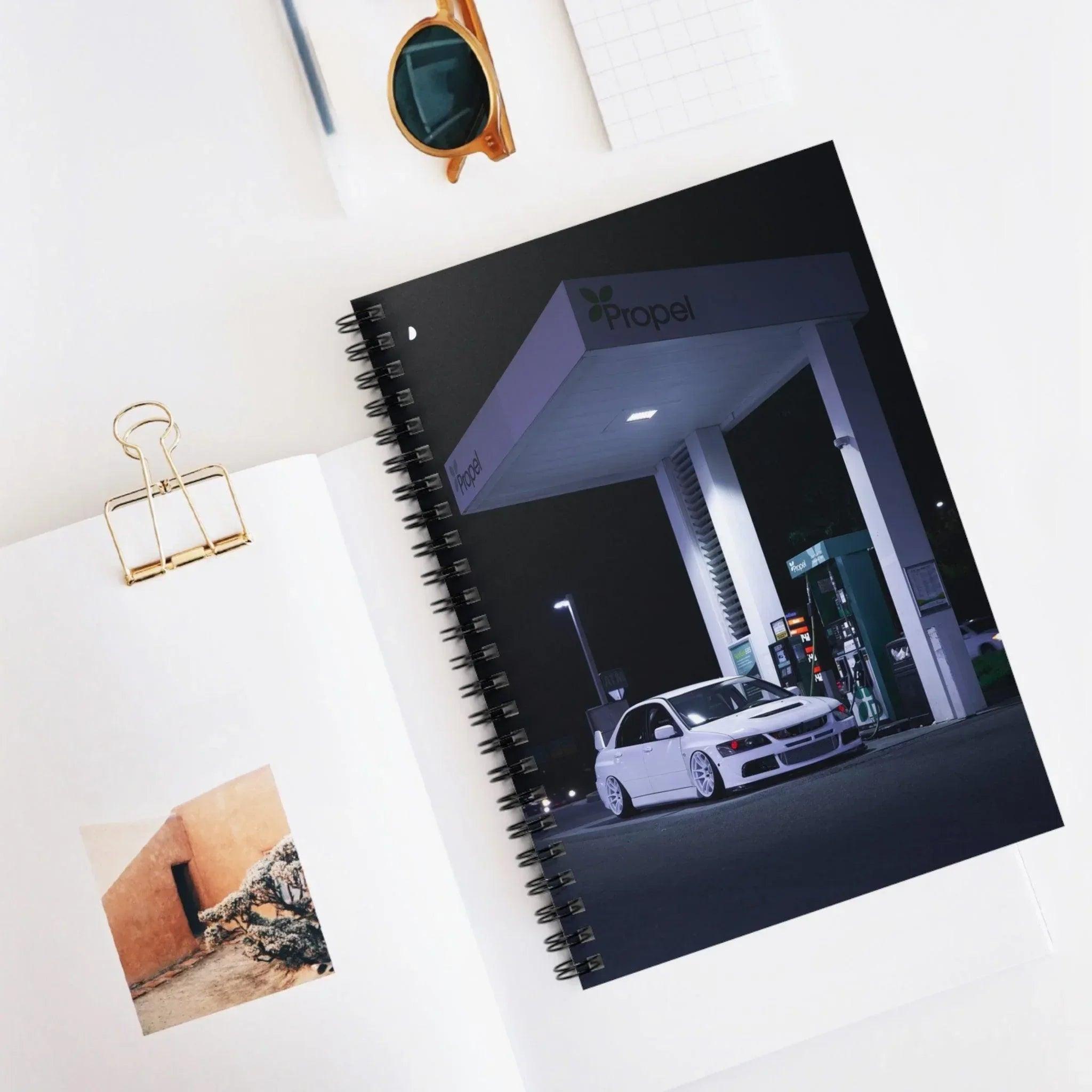 Mitsubishi Evo 8 Automotive Spiral Notebook #010 - Throttle Designs