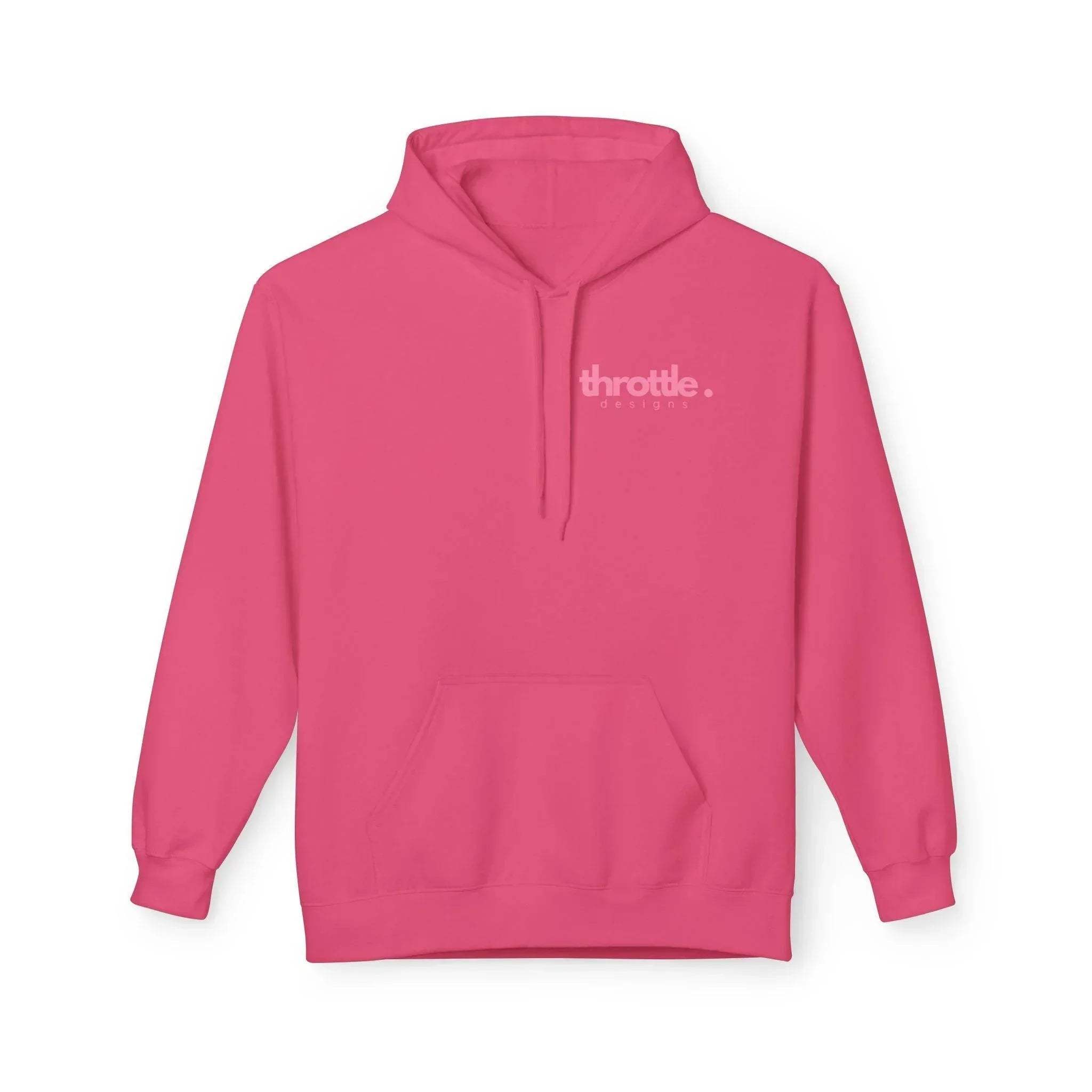 Cozy Chic Skull & Pink Floral Fleece Hoodie