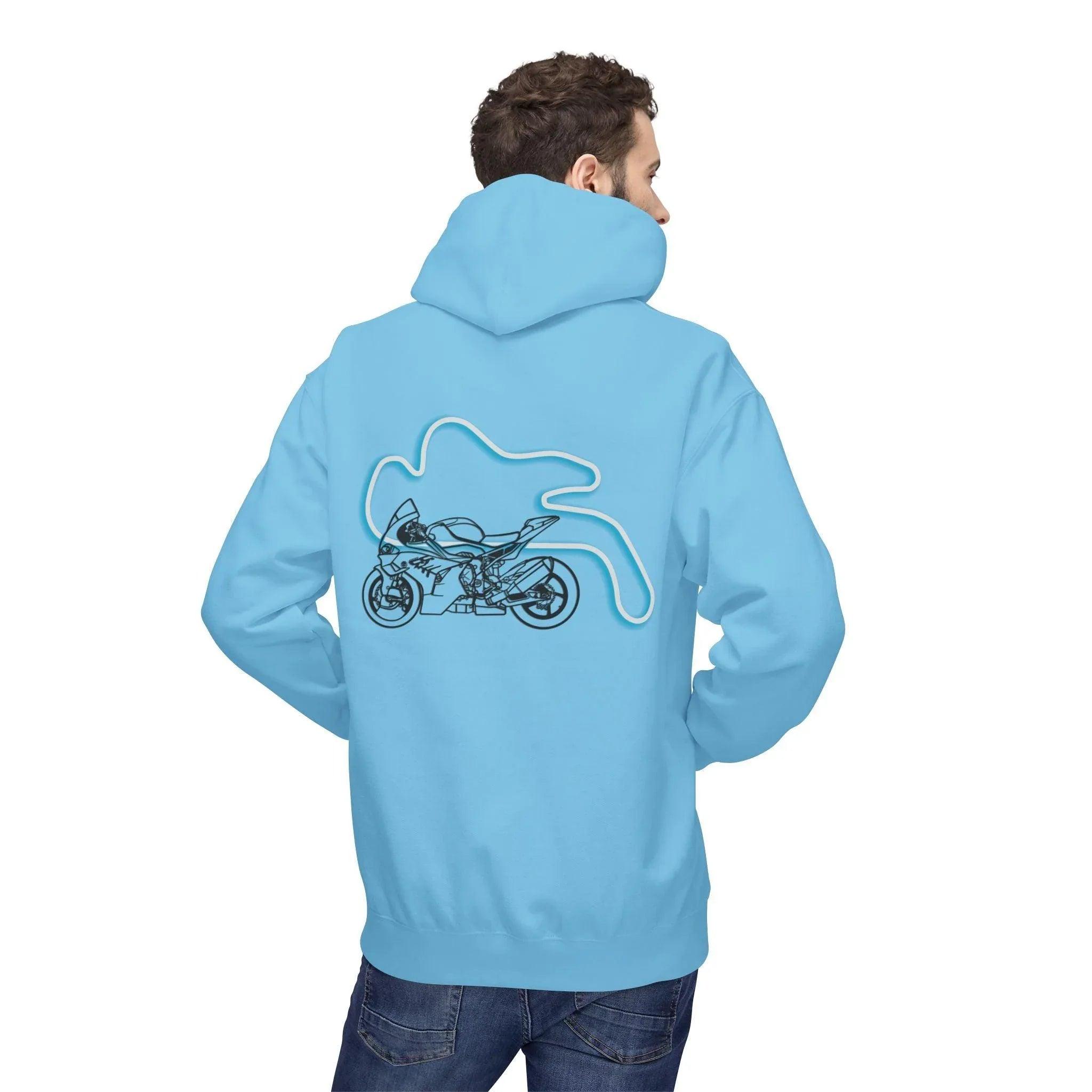 BMW Inspired M1000RR Fleece Hoodie Comfort and Style for Motorsport Enthusiasts