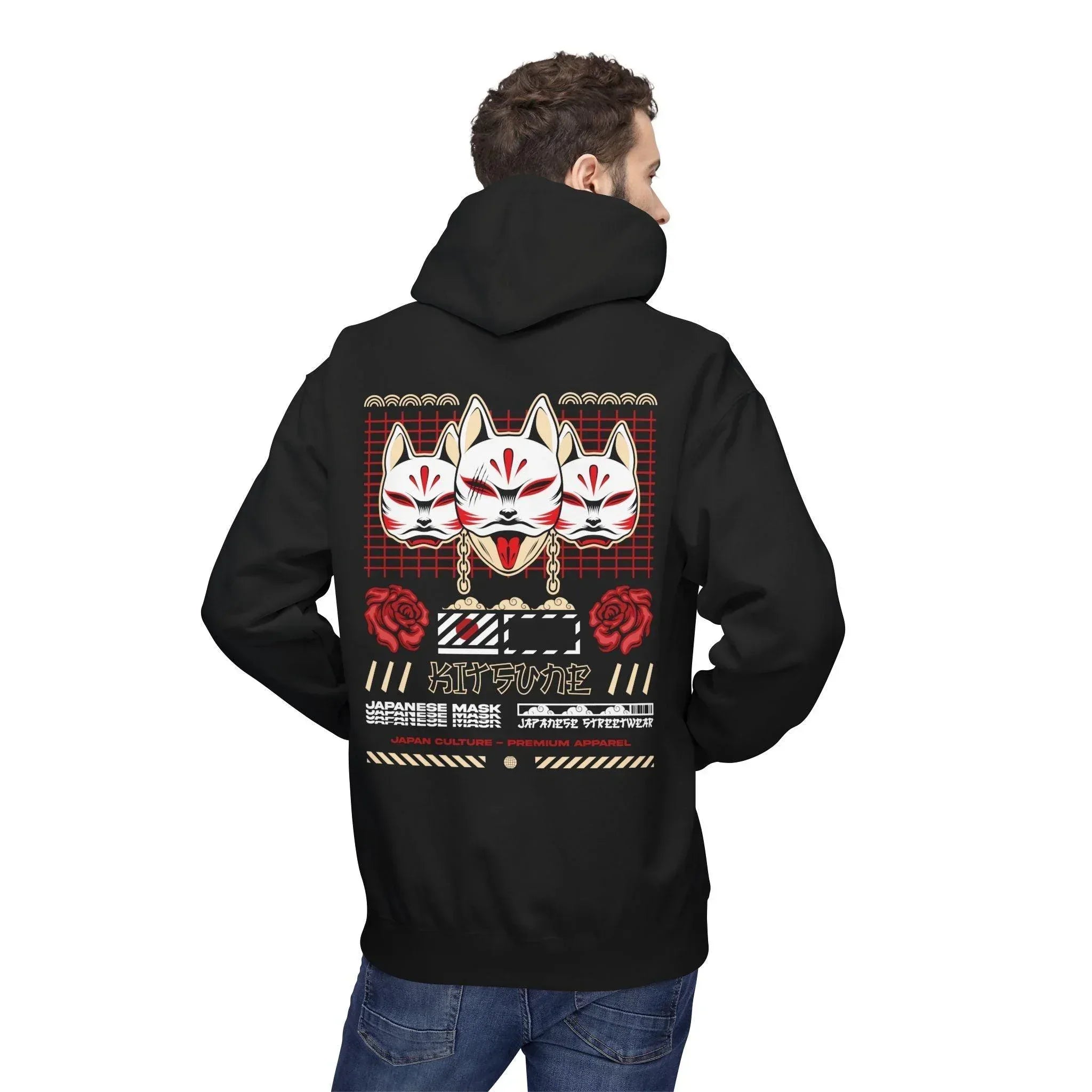 Ultimate Kitsune Japanese Streetwear Fleece Hoodie for Comfort and Style