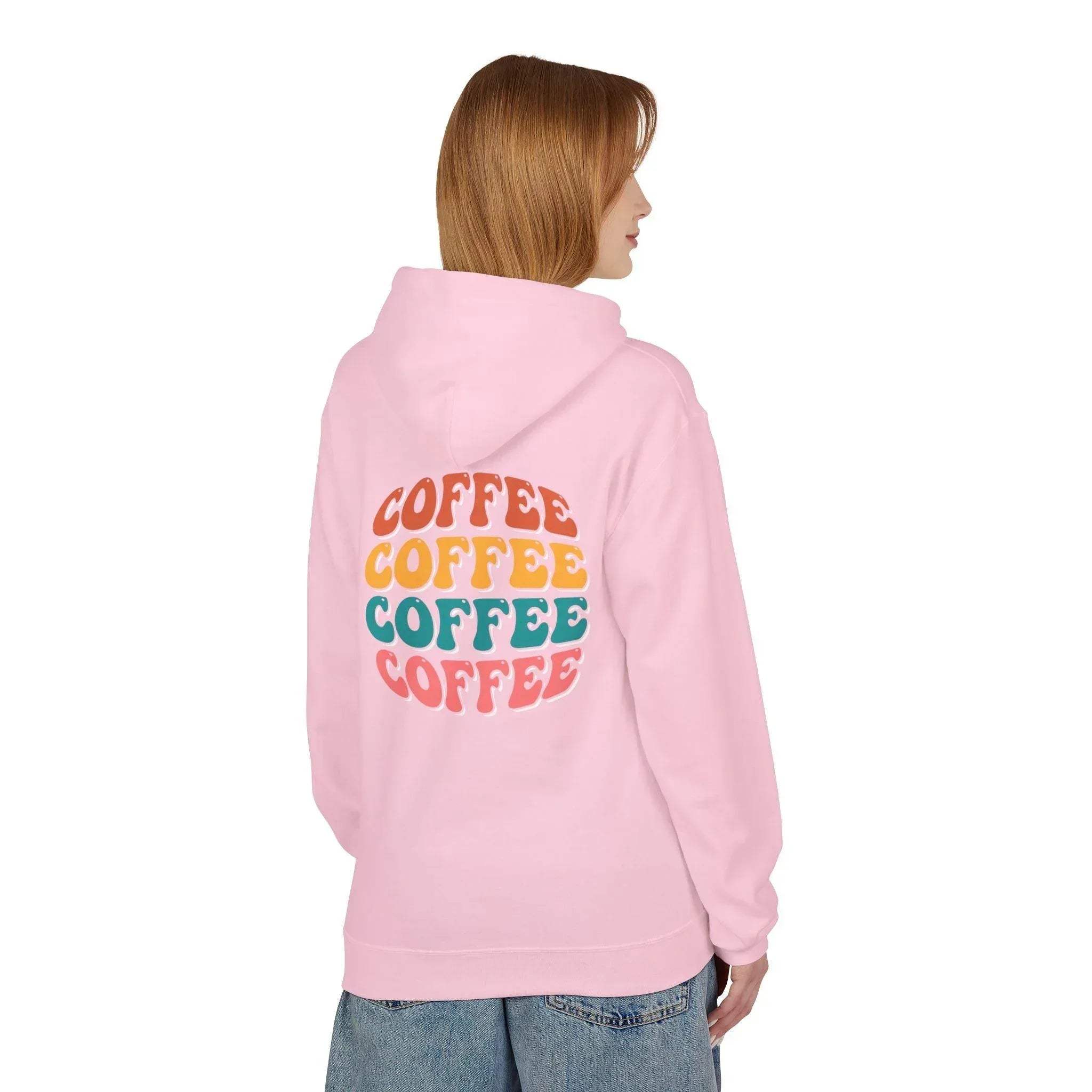 Cozy Chic Groovy Coffee Fleece Hoodie for Ultimate Comfort