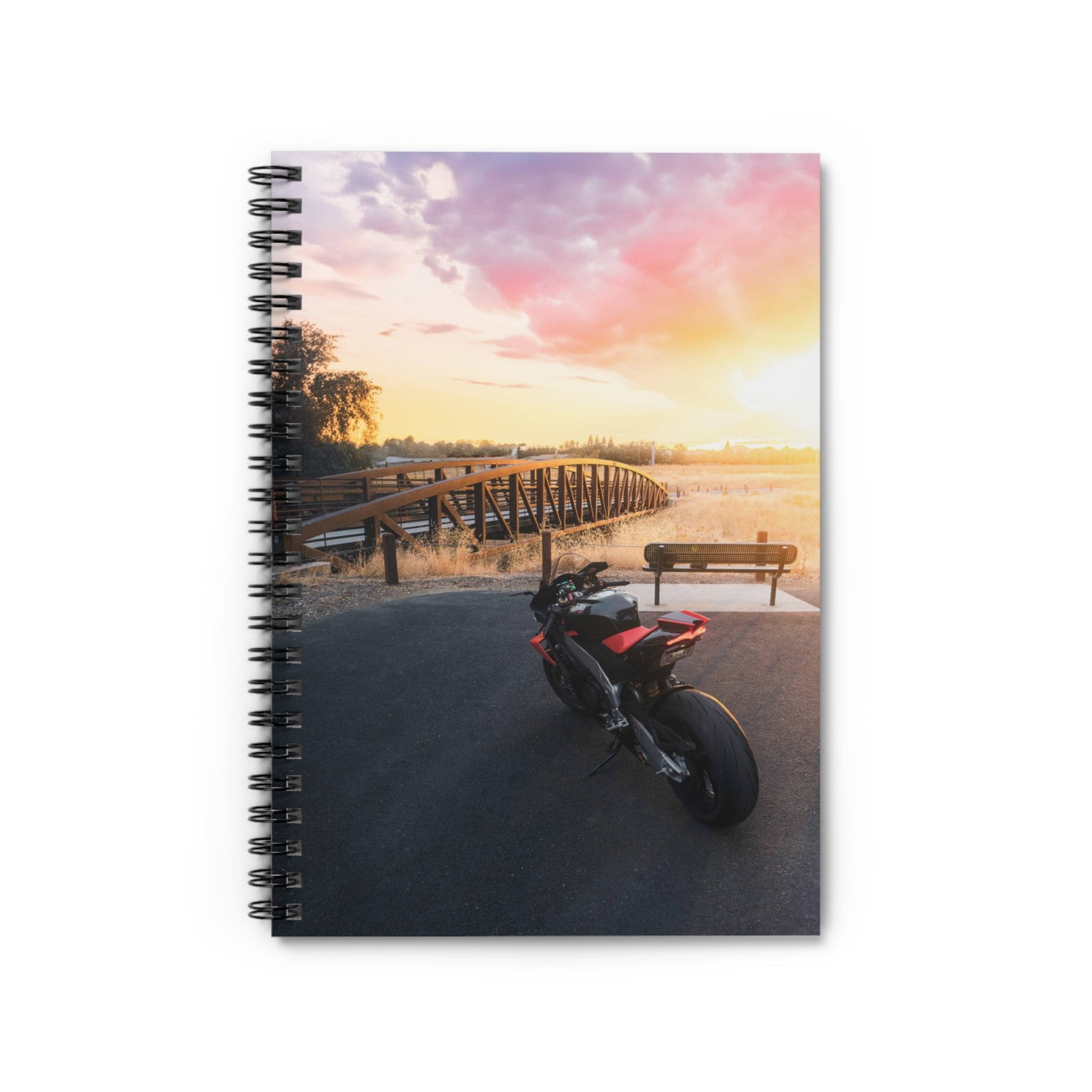 Aprilia RSV4 1100 Factory Motorcycle Spiral Notebook #011 - Throttle Designs