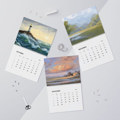 2027 Painting Artwork Wall Calendar – Colorful Artistic Designs & Beautiful Painted Art Collection