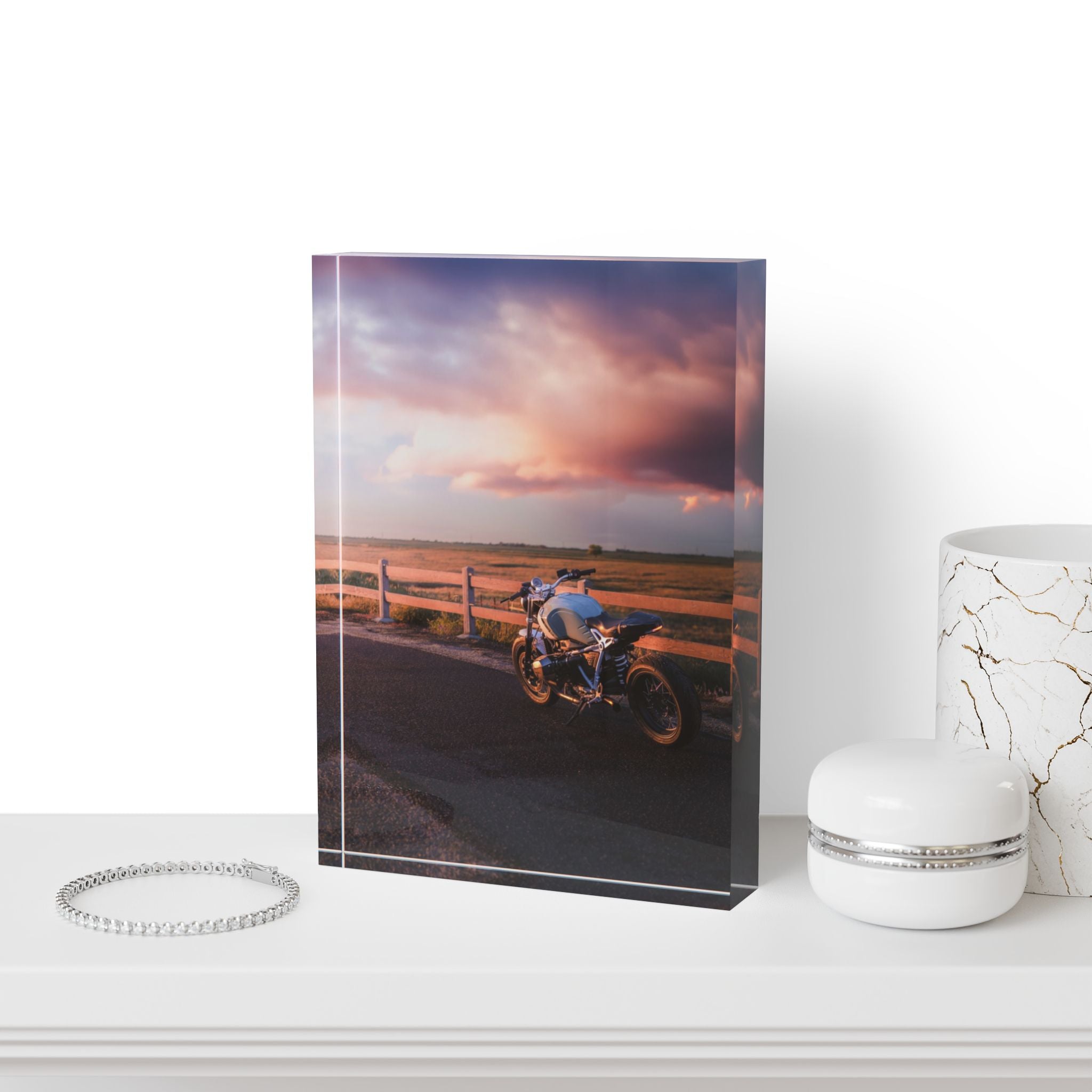 BMW R Nine T Motorcycle Acrylic Photo Block #006 - Throttle Designs