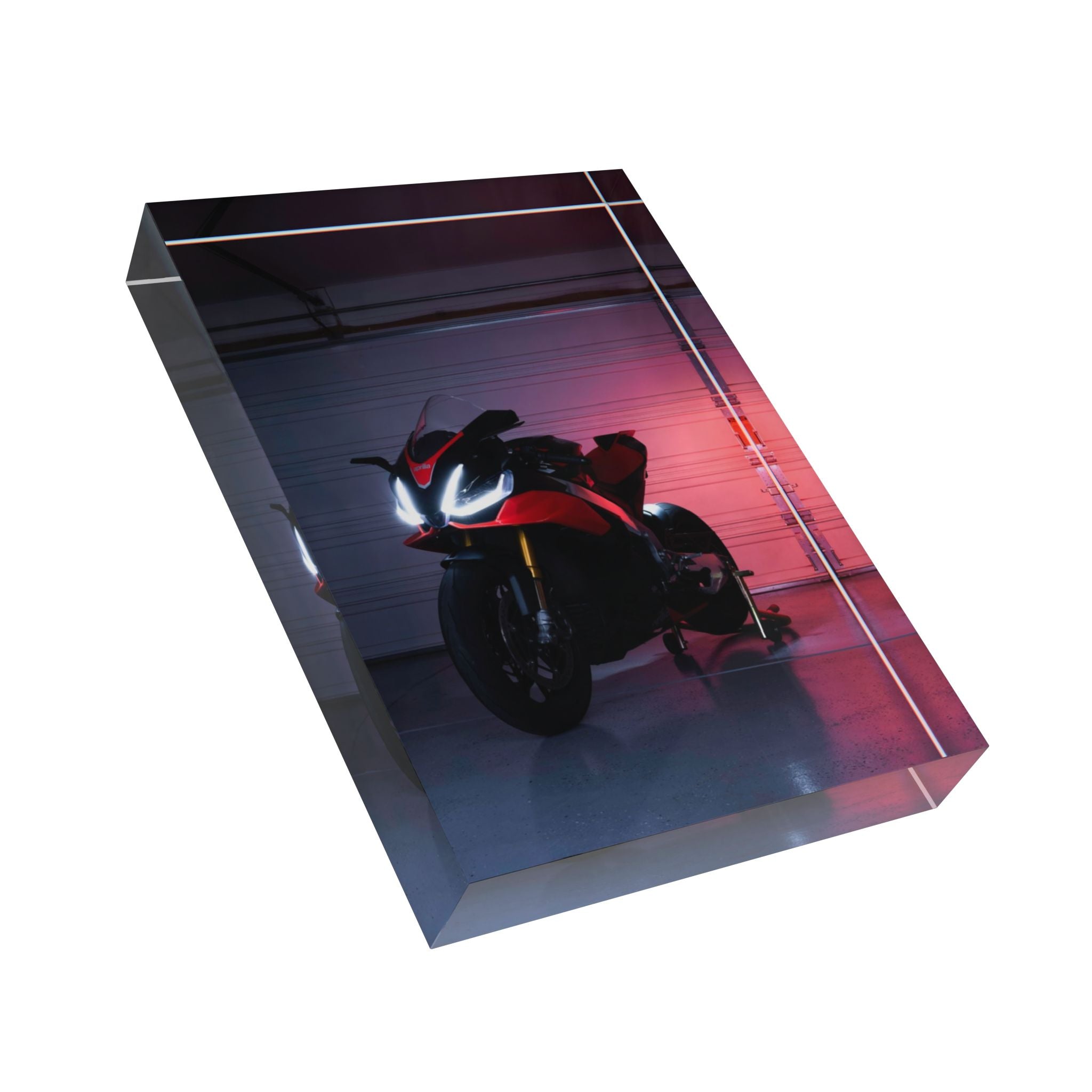 Aprilia RSV4 Motorcycle Acrylic Photo Block #005 - Throttle Designs