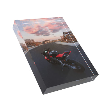 Aprilia RSV4 Motorcycle Acrylic Photo Block #018 - Throttle Designs