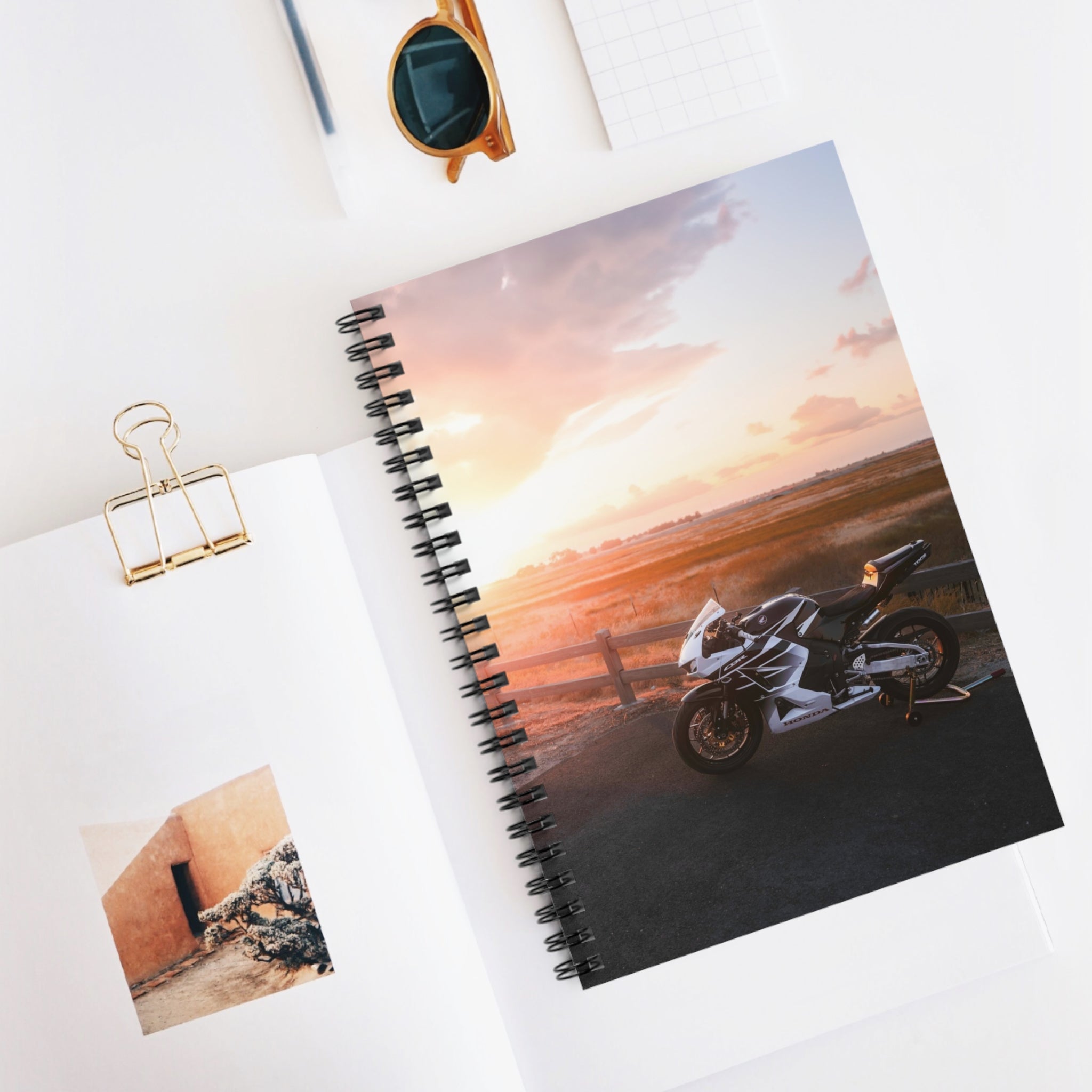 Honda CBR600RR Motorcycle Spiral Notebook #001 - Throttle Designs