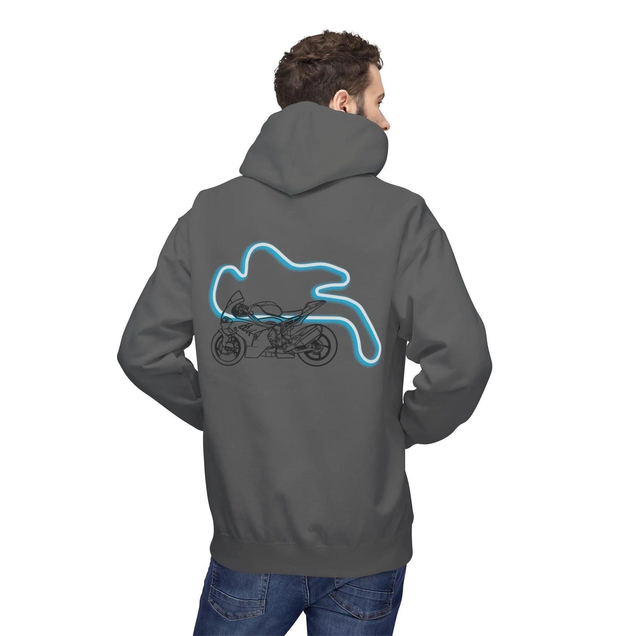 BMW Inspired M1000RR Fleece Hoodie Comfort and Style for Motorsport Enthusiasts