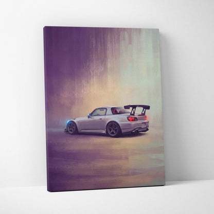 Honda S2000 Inspired Car Wall Art - Widebody Roadster Vehicle Canvas Print