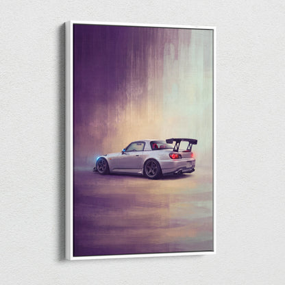 Honda S2000 Inspired Car Wall Art - Widebody Roadster Vehicle Canvas Print