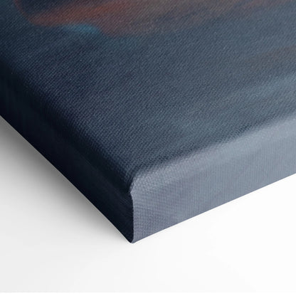 Dark blue canvas with textured woven surface and slightly raised edges in ferrari 458 italia inspired wall art