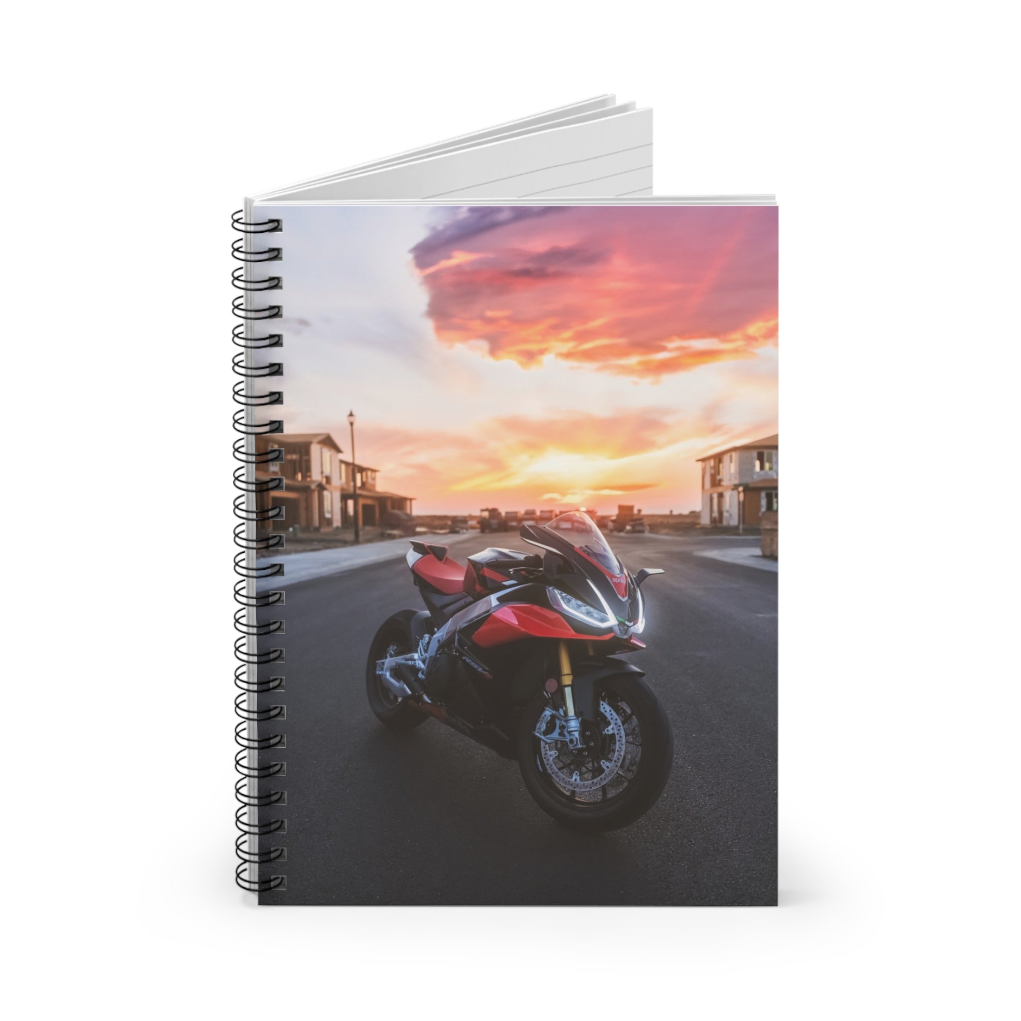 Aprilia RSV4 1100 Factory Motorcycle Spiral Notebook #028 - Throttle Designs