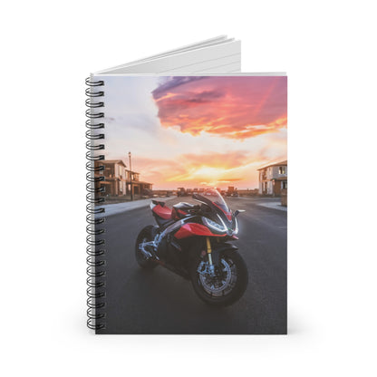 Aprilia RSV4 1100 Factory Motorcycle Spiral Notebook #028 - Throttle Designs