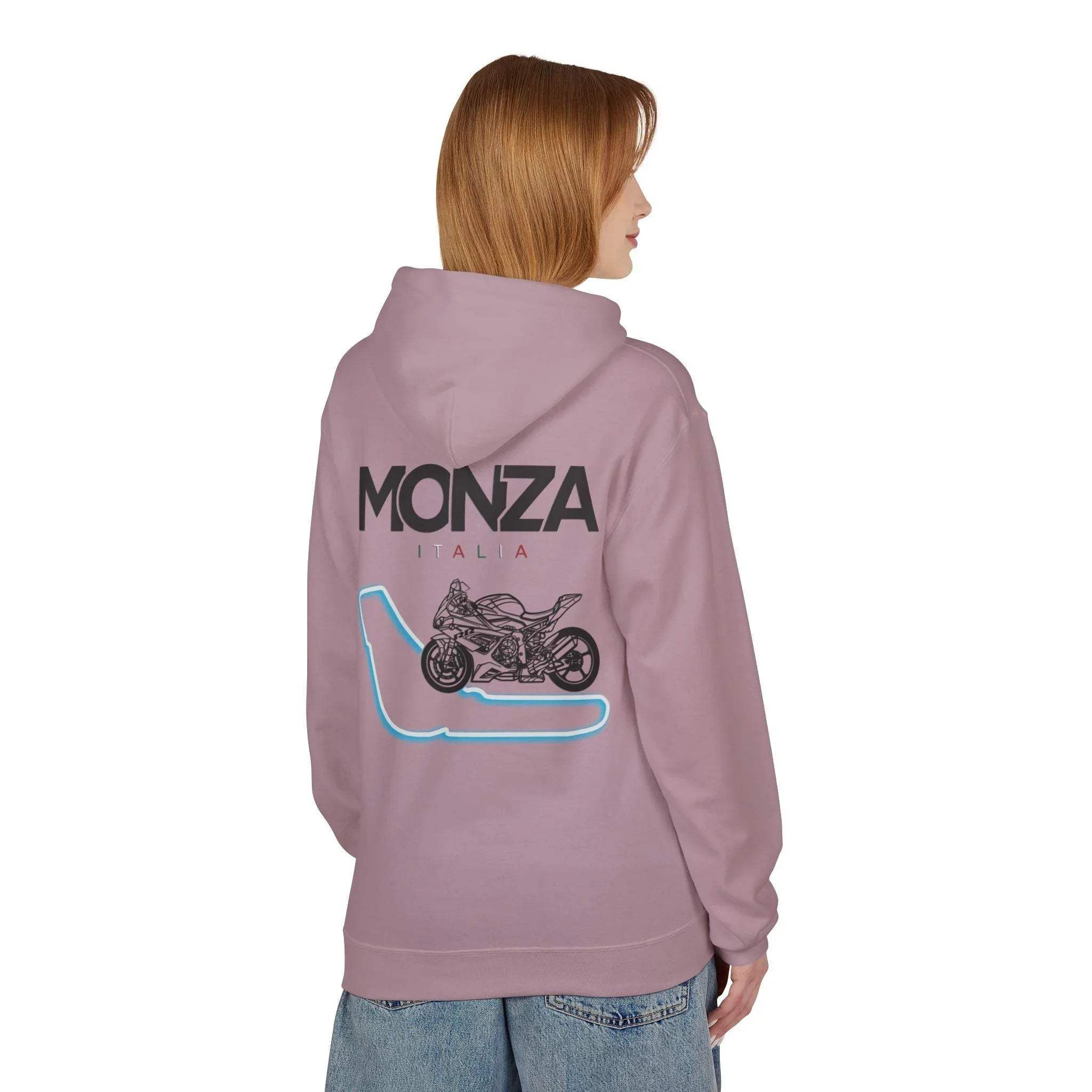 BMW Inspired S1000RR Monza Italia Race Track Fleece Hoodie for Style and Comfort