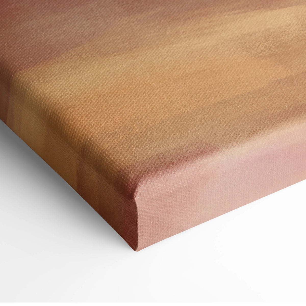 Ferrari 488 pista inspired car wall art canvas print with warm textured woven amber to rose gold gradient surface