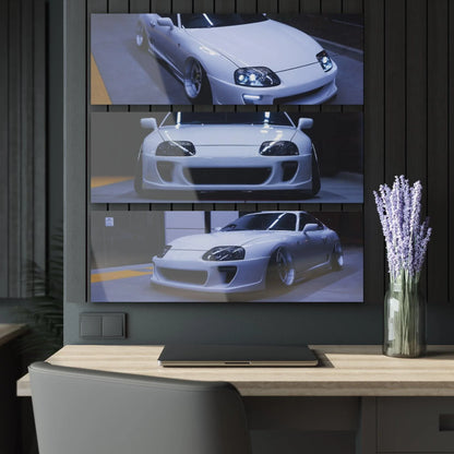 Toyota Supra MK4 3-Piece Acrylic Wall Art #002 for Decor