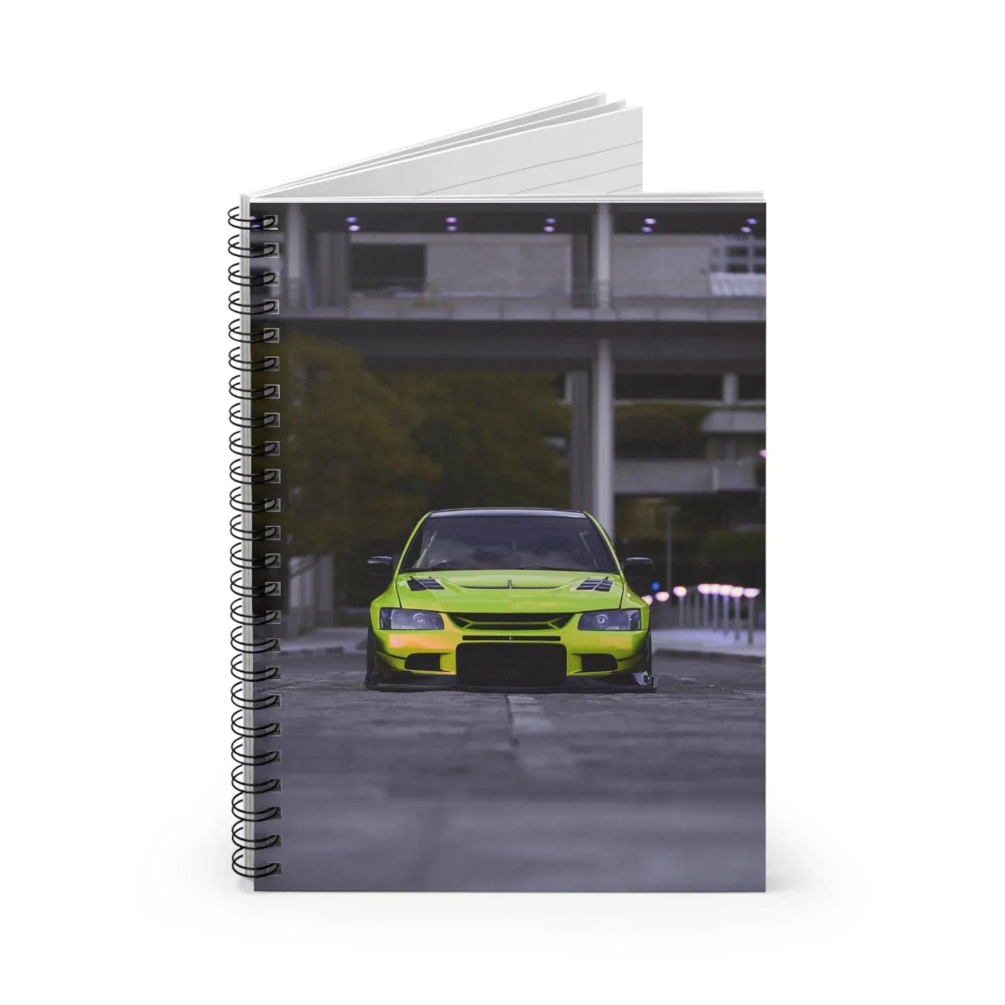 Mitsubishi Evo 9 Automotive Spiral Notebook #004 - Throttle Designs