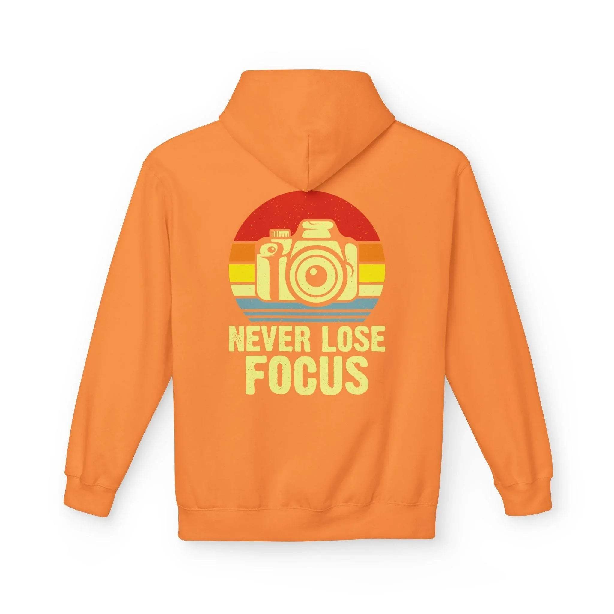 Ultimate Comfort Hoodie for Photographers: "Stay Focused" Fleece Design