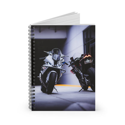 BMW S1000RR and Aprilia RSV4 Motorcycle Spiral Notebook #003 - Throttle Designs