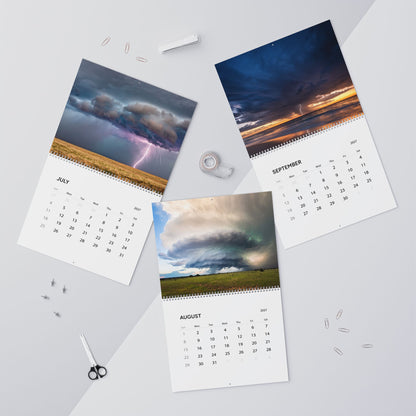 2027 Storms Wall Calendar – Thunderstorms, Lightning Skies & Atmospheric Weather Artwork