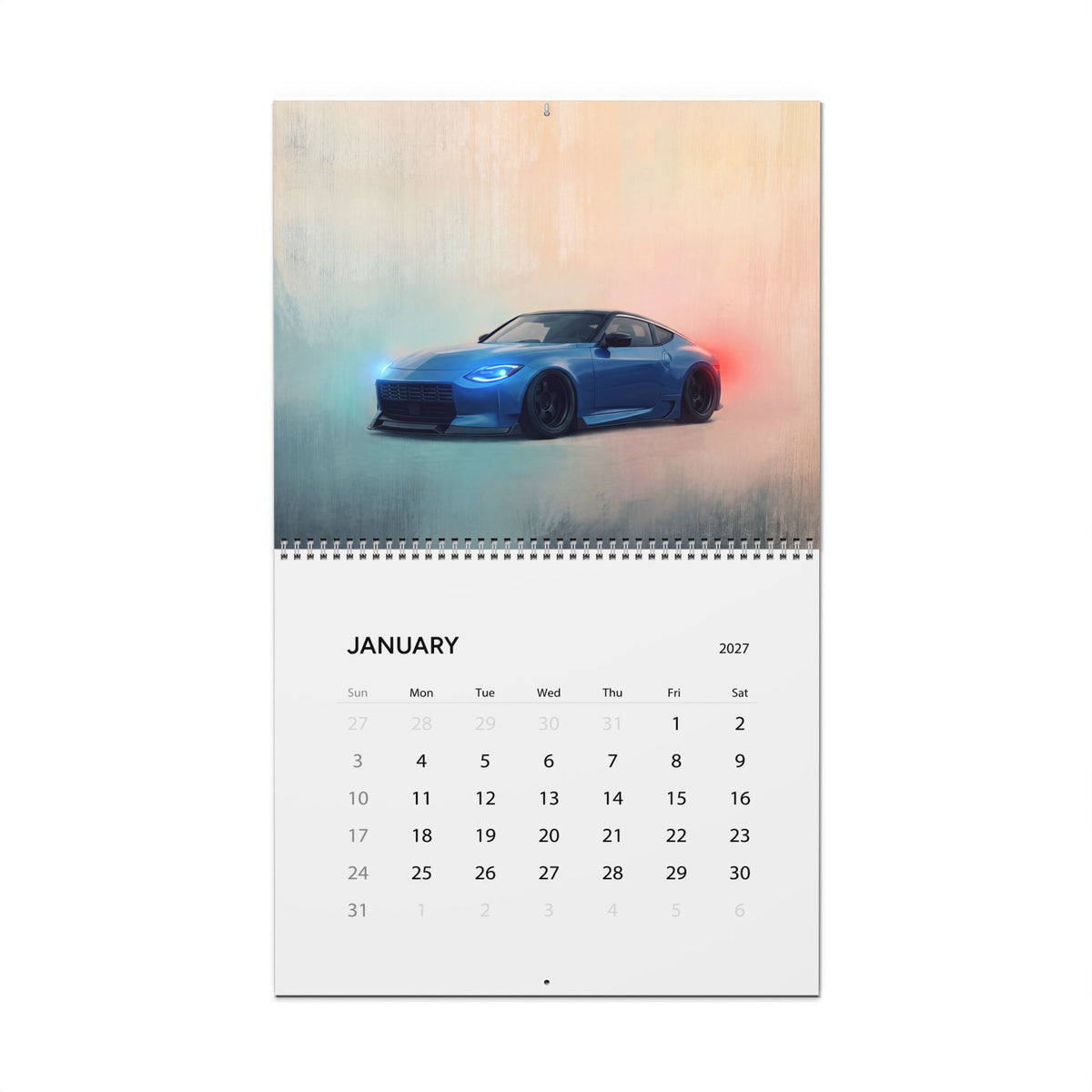 2027 JDM Cars Artwork Calendar | Japanese Tuner Car Wall Calendar