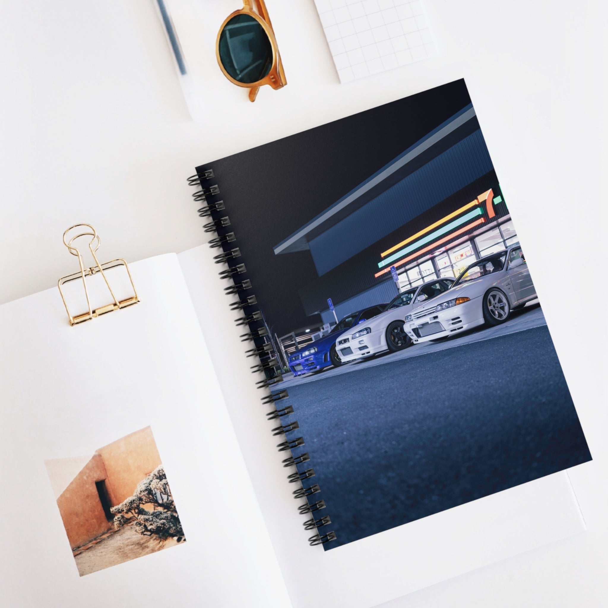 Nissan GTR R34 and R32 Automotive Spiral Notebook #001 - Throttle Designs