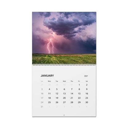 2027 Storms Wall Calendar – Thunderstorms, Lightning Skies & Atmospheric Weather Artwork