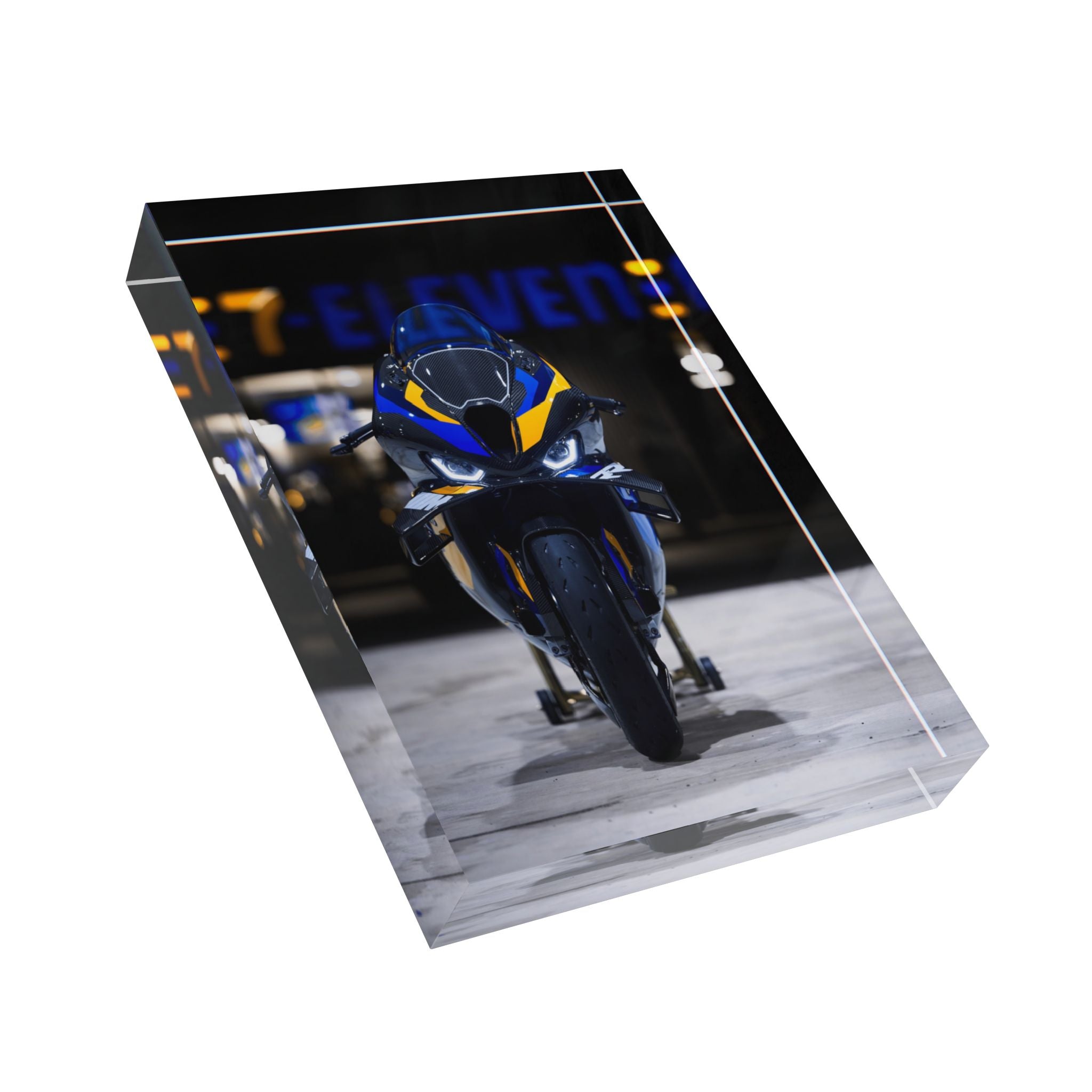 BMW M1000RR Motorcycle Acrylic Photo Block #004 - Throttle Designs