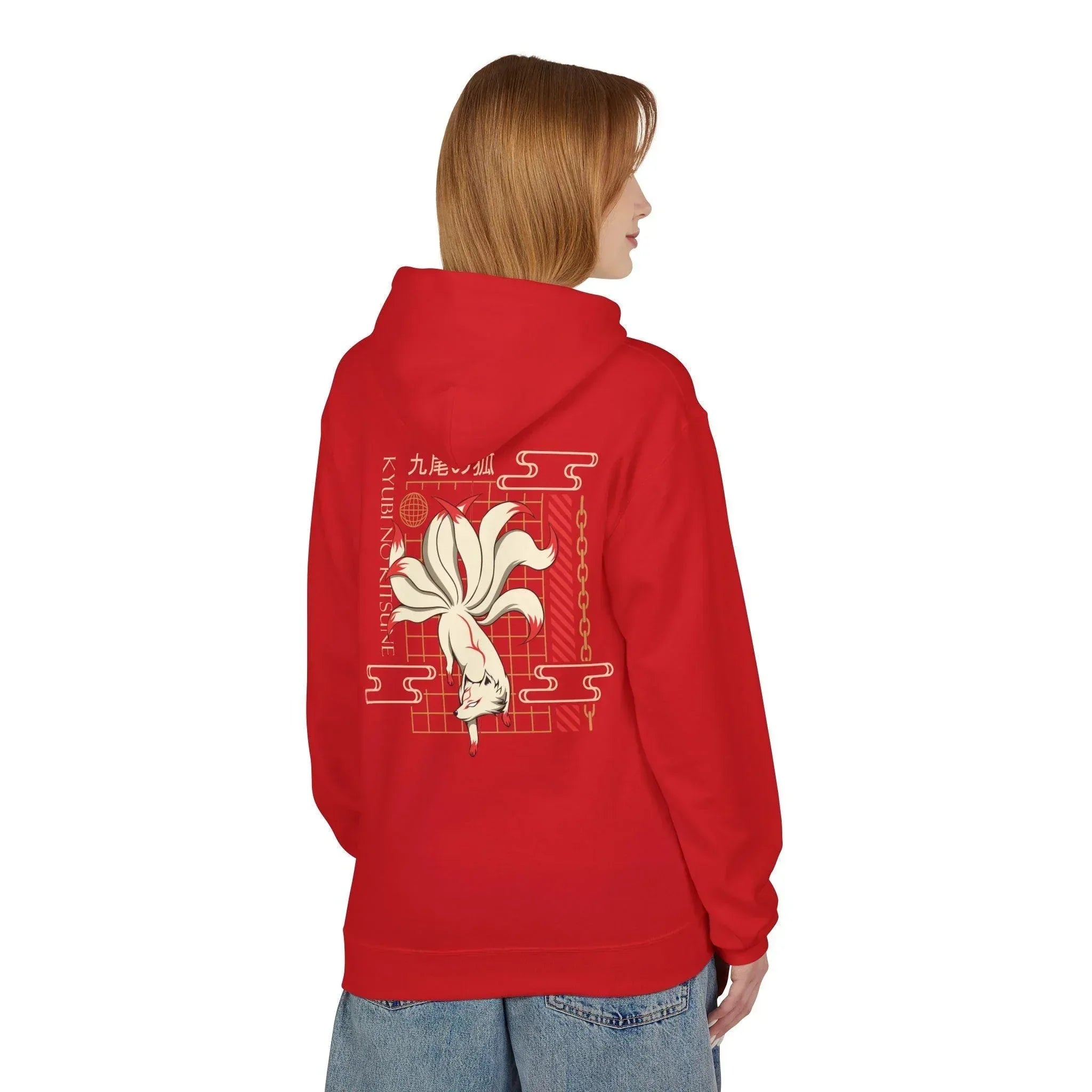 Kyubi No Kitsune Japanese Streetwear Fleece Hoodie – Ultimate Comfort Meets Stylish Design