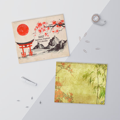 2027 Japanese Artwork Calendar – Japan Culture, Traditional Inspiration & Scenic Art Collection