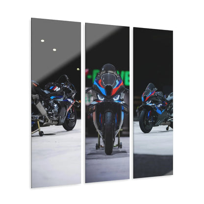 BMW M1000RR 3-Piece Acrylic Wall Art #002 for Enthusiasts