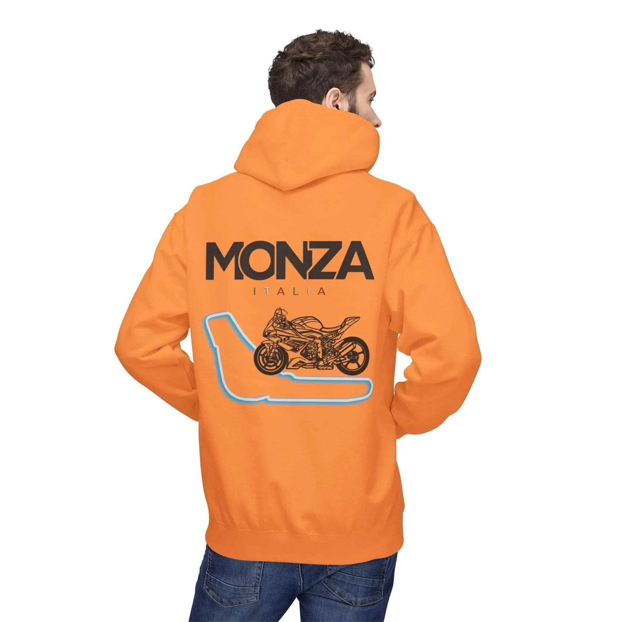 BMW Inspired S1000RR Monza Italia Race Track Fleece Hoodie for Style and Comfort