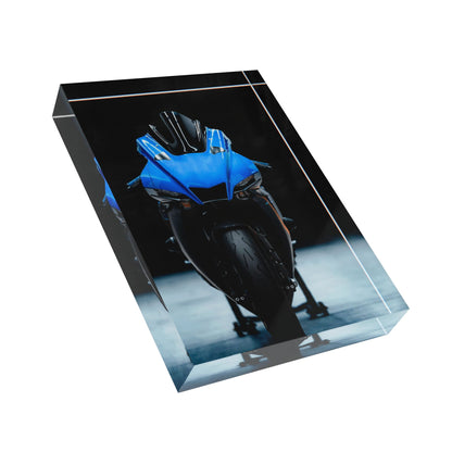 Yamaha R1 Motorcycle Acrylic Photo Block #011 - Throttle Designs