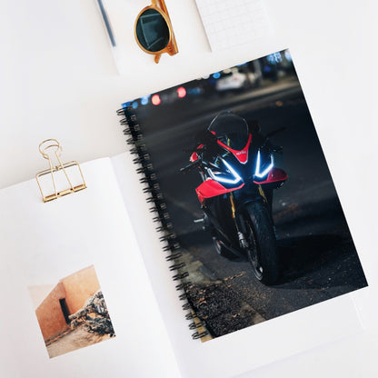 Aprilia RSV4 1100 Factory Motorcycle Spiral Notebook #013 - Throttle Designs