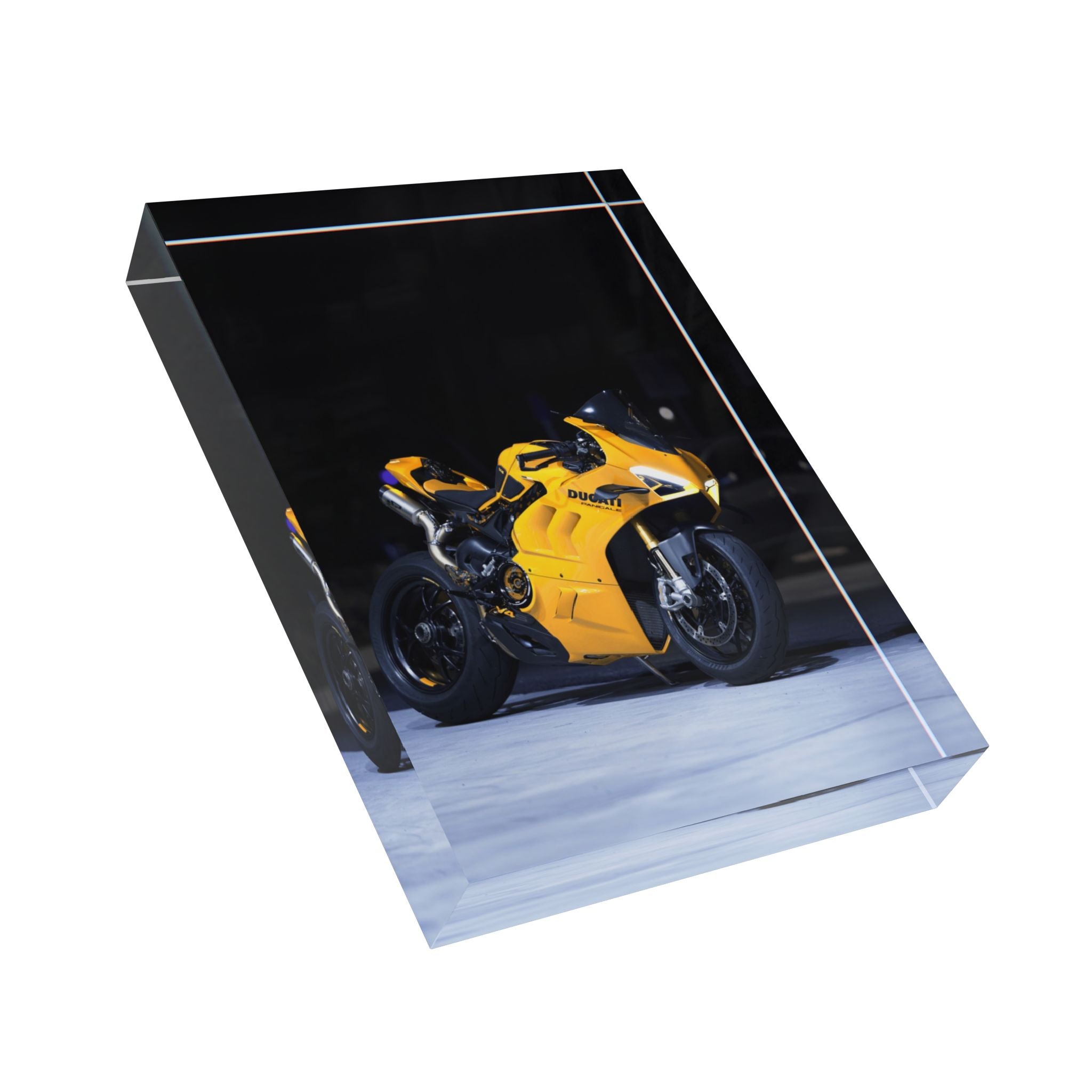 Ducati V4S Motorcycle Acrylic Photo Block #004 - Throttle Designs