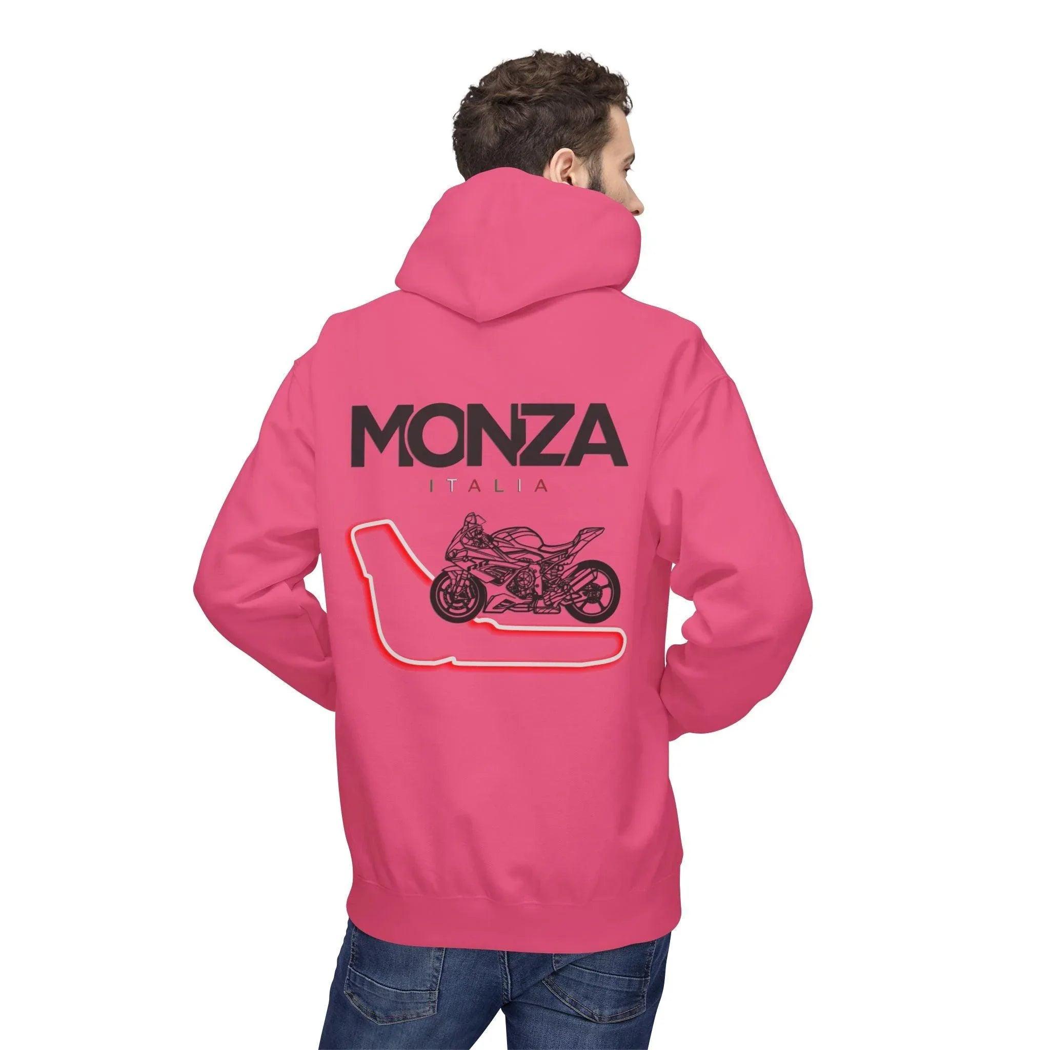 BMW Inspired S1000RR Monza Italia Fleece Hoodie Red Edition for Riders