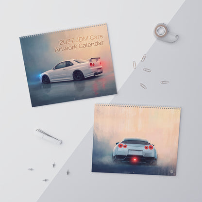 2027 JDM Cars Artwork Calendar | Japanese Sports Car Wall Calendar