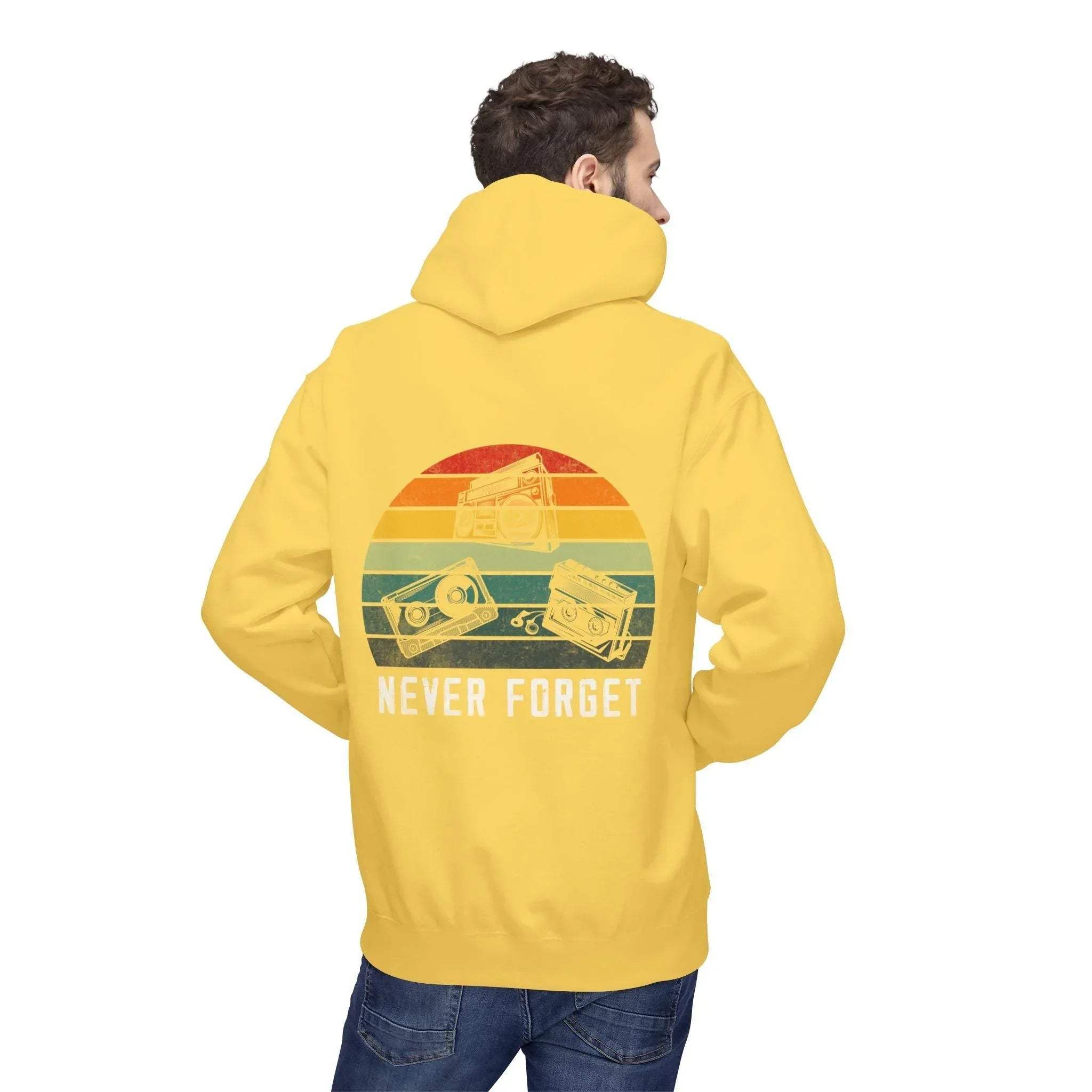 Cozy Vintage Vibes Music Fleece Hoodie for Ultimate Comfort