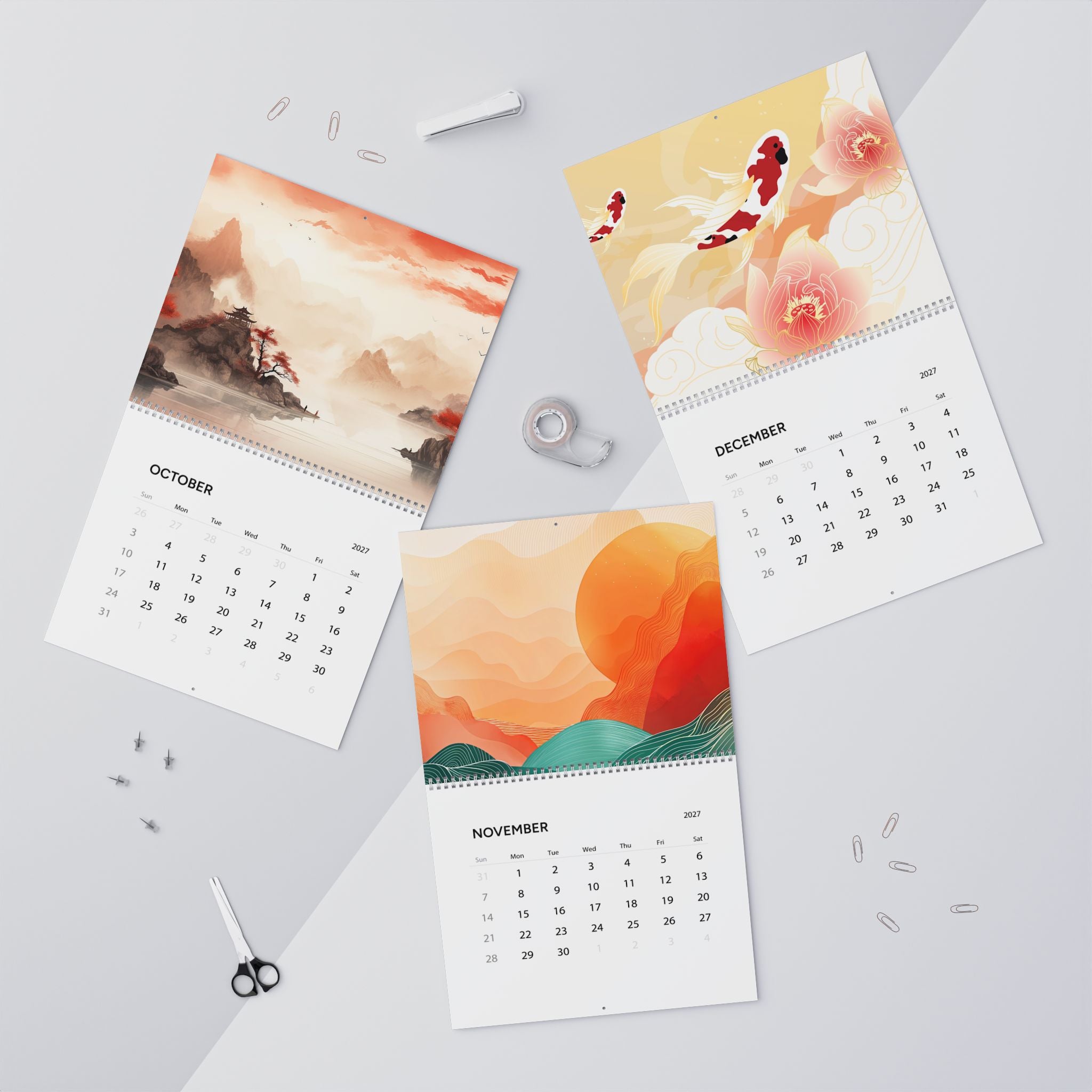 2027 Japanese Art Wall Calendar – Japan Inspired Artwork, Culture & Scenic Designs Collection