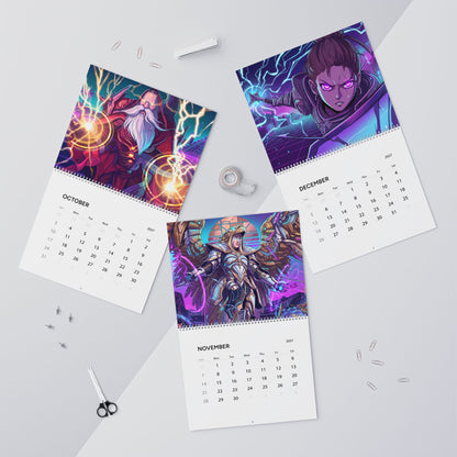 2027 Fantasy Vaporwave Art Wall Calendar – Surreal Retro Neon Artwork & Dreamscapes