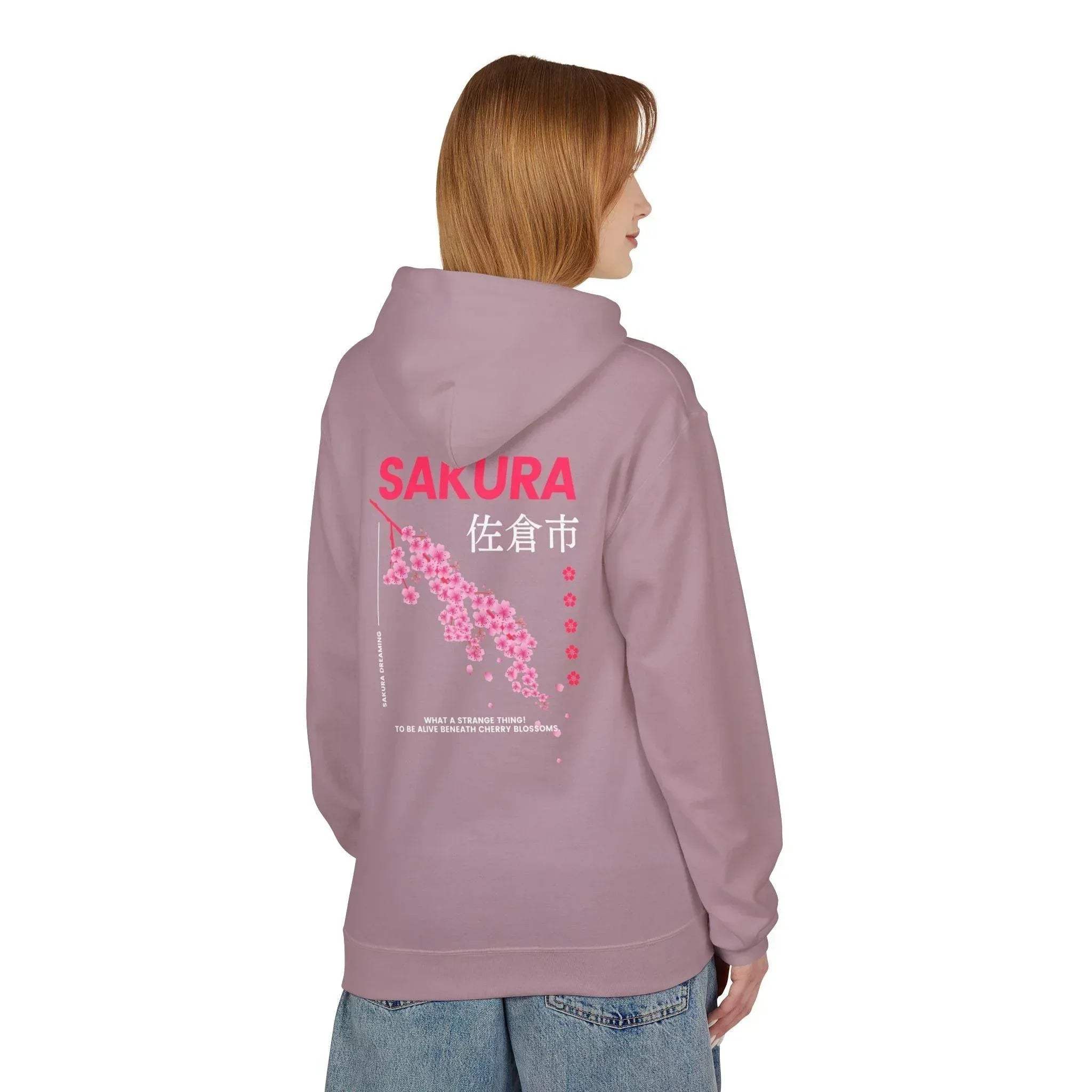 Cozy Sakura Blossom Fleece Hoodie for Ultimate Comfort