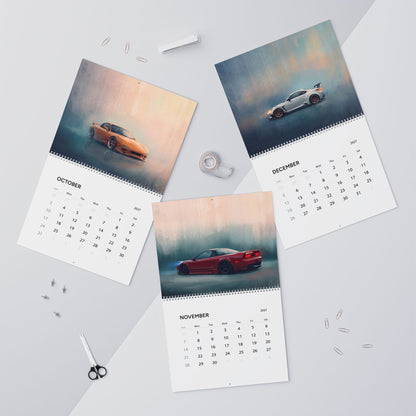 2027 JDM Cars Artwork Calendar | Japanese Sports Car Wall Calendar