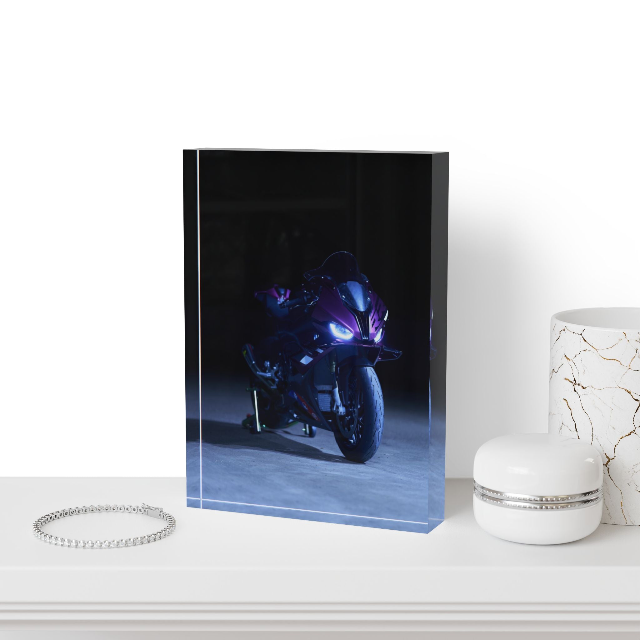 BMW S1000RR Motorcycle Acrylic Photo Block #037 - Throttle Designs