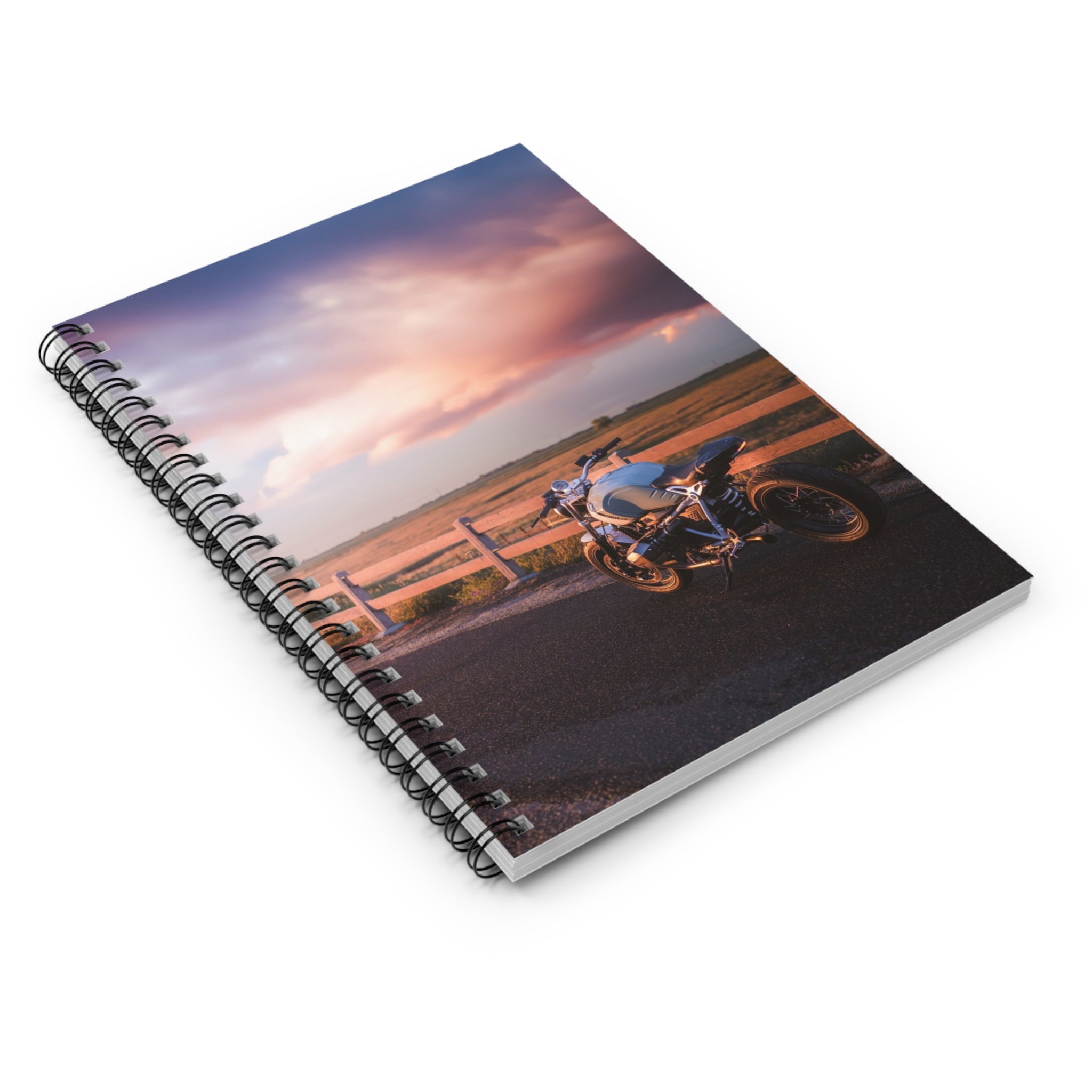 BMW R Nine T Motorcycle Spiral Notebook #003 - Throttle Designs