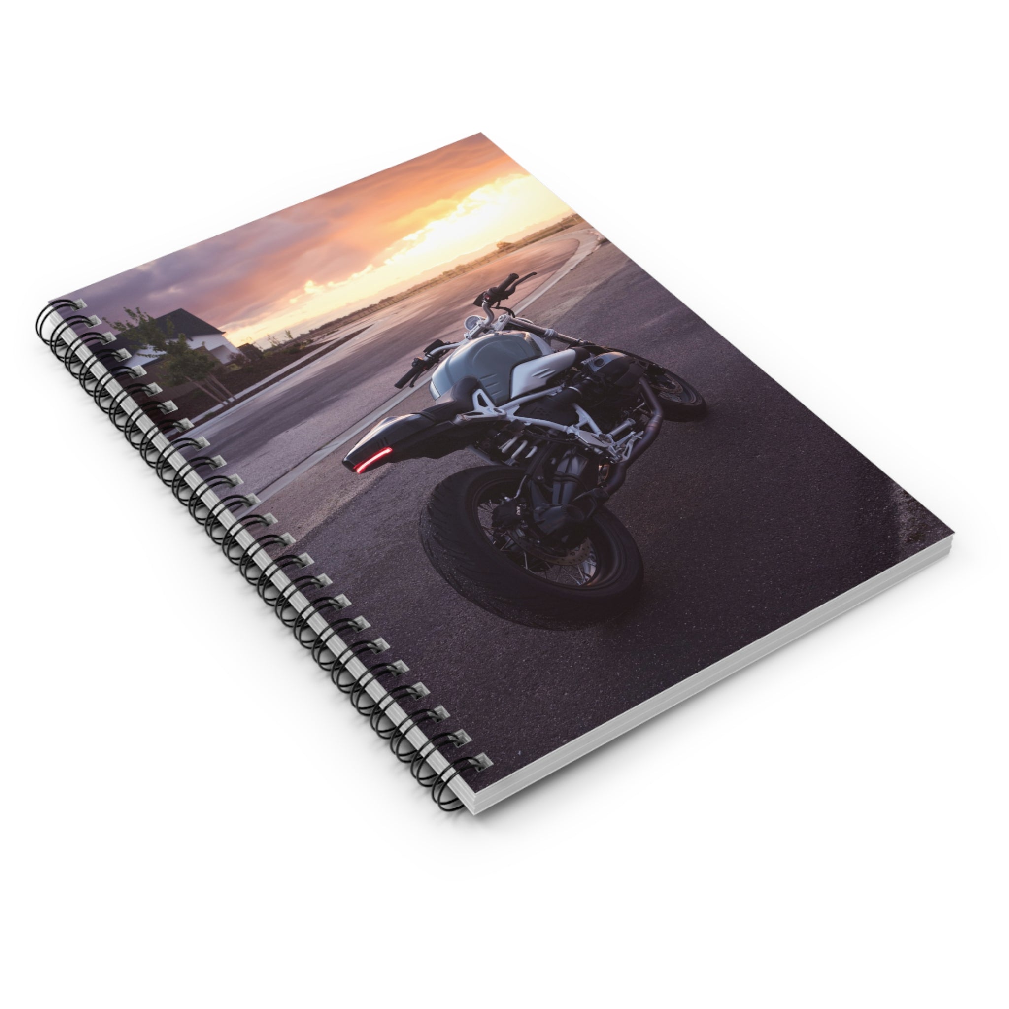 BMW R Nine T Motorcycle Spiral Notebook #004 - Throttle Designs