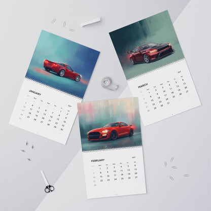 2027 Muscle Cars Artwork Calendar | American Muscle Car Wall Calendar