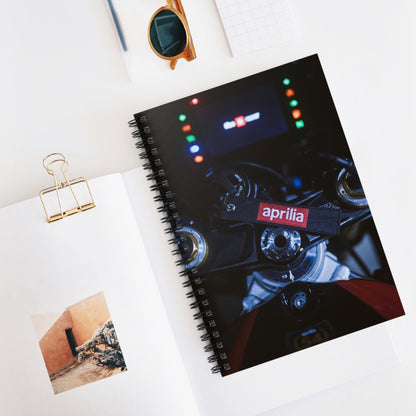 Aprilia RSV4 1100 Factory Motorcycle Spiral Notebook #023 - Throttle Designs