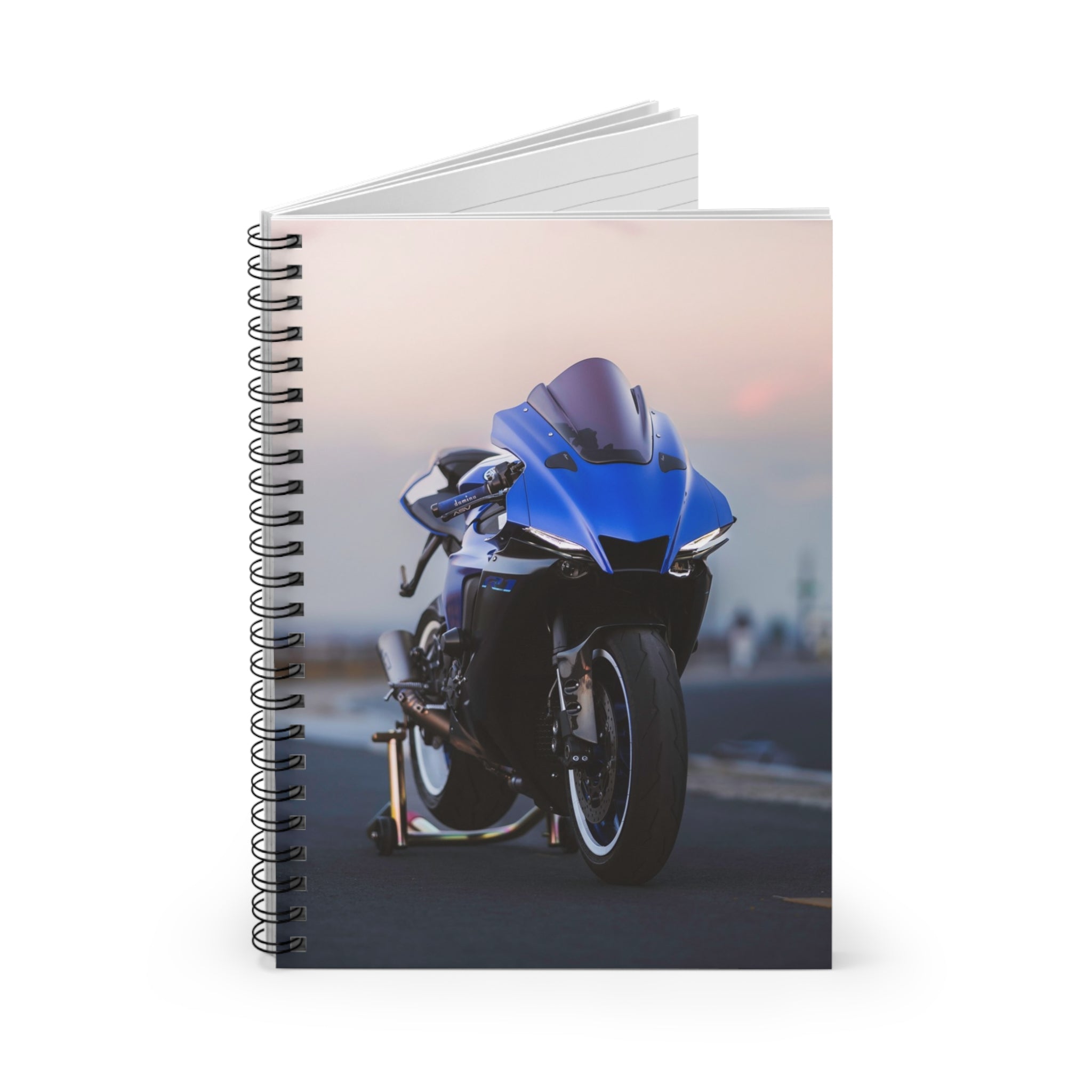 Yamaha R1 Motorcycle Spiral Notebook #012 - Throttle Designs